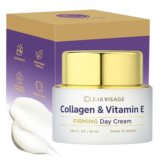 Collagen Moisturizer For Face - Dermatologist Tested, Ultra Hydrating, Anti-Aging Face Cream, Firming, Fine Lines & Wrinkles Treatment - Clean Beauty Korean Skin Care for All Skin Types