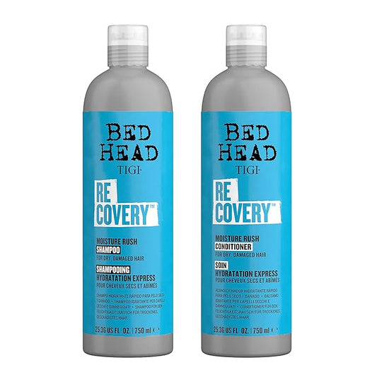 Bed Head by TIGI Recovery Moisturizing Shampoo and Conditioner Set for Dry Hair, with Prickly Pear Cactus Extract, 25.36 fl oz, 2 Pack