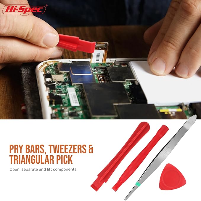 Hi-Spec 38pcs Electronics Repair Tool Kit, Precision Screwdriver Set Magnetic, Computer Screwdriver Kit, PC Building Tool Kit for Laptop, Tablet, DIY and Repair work