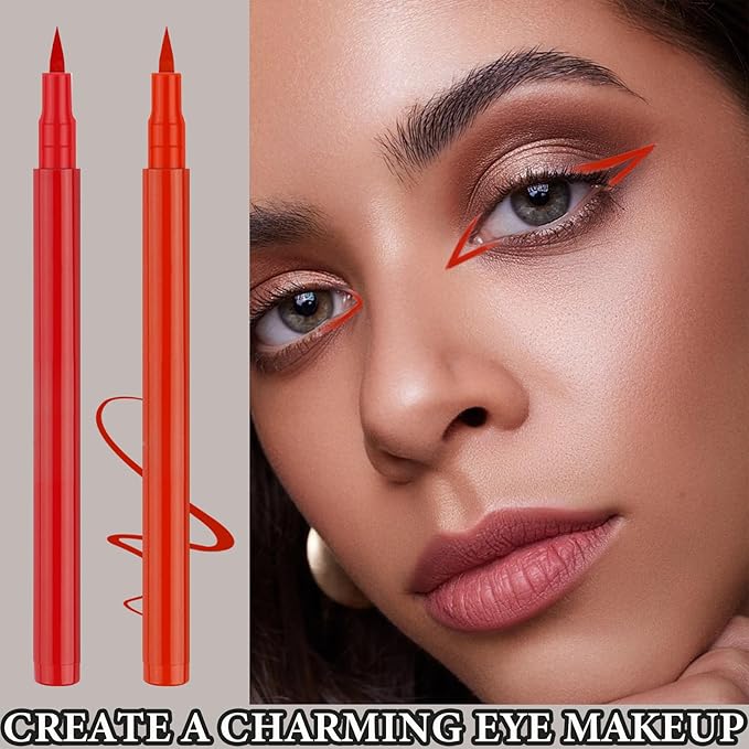 12 PCS Eyeliner Pencils,Professional Long Lasting Waterproof Makeup Pencils,Highly Pigmented Inner Corner Eye Highlighter Eyeliner Pencil Eye Liner Pen Sets for Women