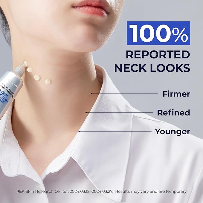 DOMINAS Atclinic Neck Firming Serum with Retinol & 5-Peptides – Reduce Wrinkles & Tech Neck Lines in 2 Weeks | Lightweight, Korean Skincare (1 fl oz)