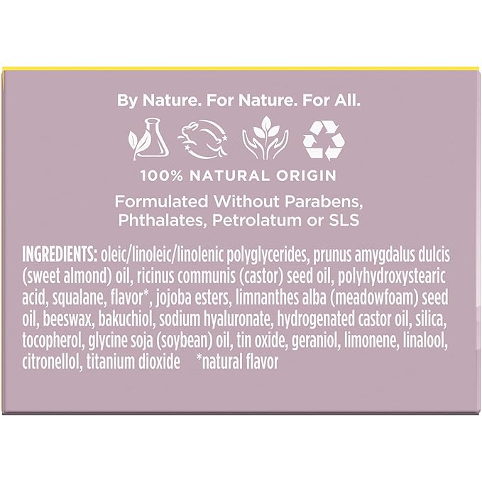 Burt’s Bees Lavender Vanilla Lip Sleeping Mask, With Hyaluronic Acid and Squalane Moisturizer To Instantly Hydrate Lips, Overnight Mask and Treatment, 0.45 oz.