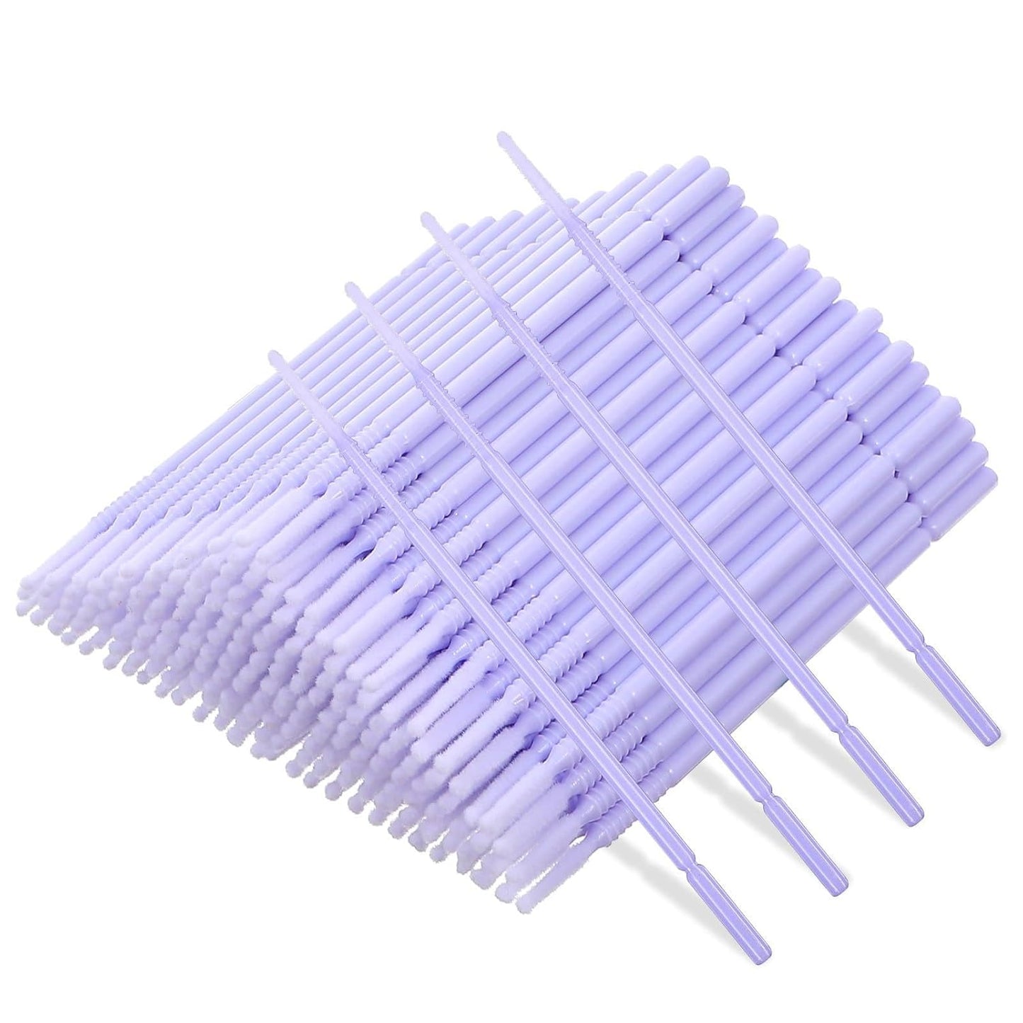 200 Pcs Disposable Micro Applicator Brush, Microswabs for Eyelash Extensions, Long tip Microbrush, Micro Cotton Swabs for Eyelash Extensions, Makeup, Personal Care (Light Purple)