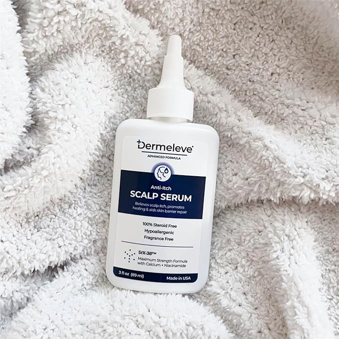 Dermeleve Scalp Serum for Neuropathic Itch, Sebborheic Dermatitis & Scalp Psoriasis | Dry Itchy Scalp Treatment | Quick Absorbing, Moisturizing & Non-Greasy (3 Pack)