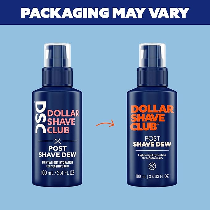 Dollar Shave Club | Post Shave Dew 3.4 ounce (2 Pack) | Moisturizing Shaving Gel for Sensitive Skin