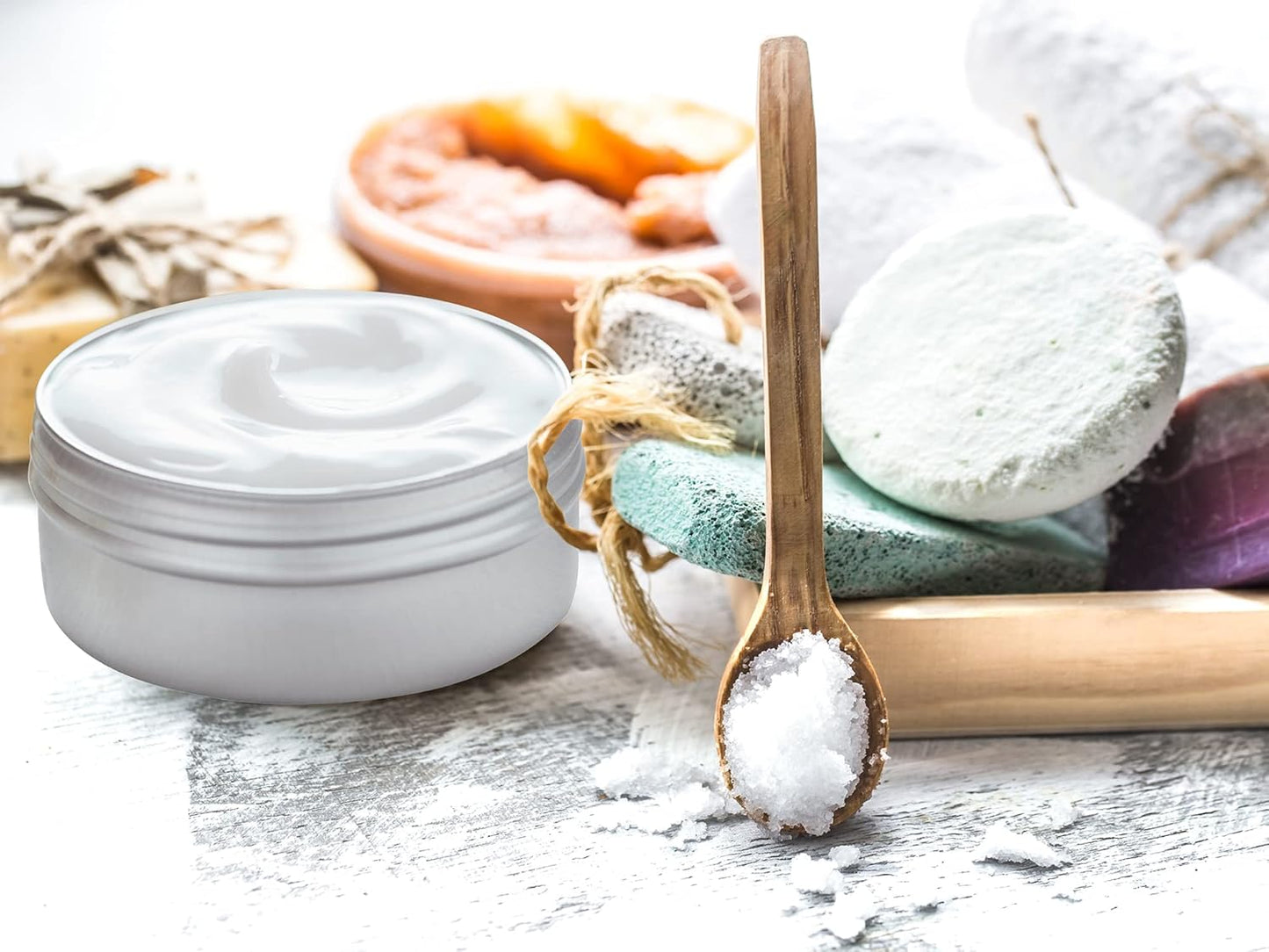 4 Ounce Aluminum Tin Jar Refillable Containers 120 ml Aluminum Screw Lid Round Tin Container Bottle for Cosmetic,Lip Balm, Cream, 24 Pack