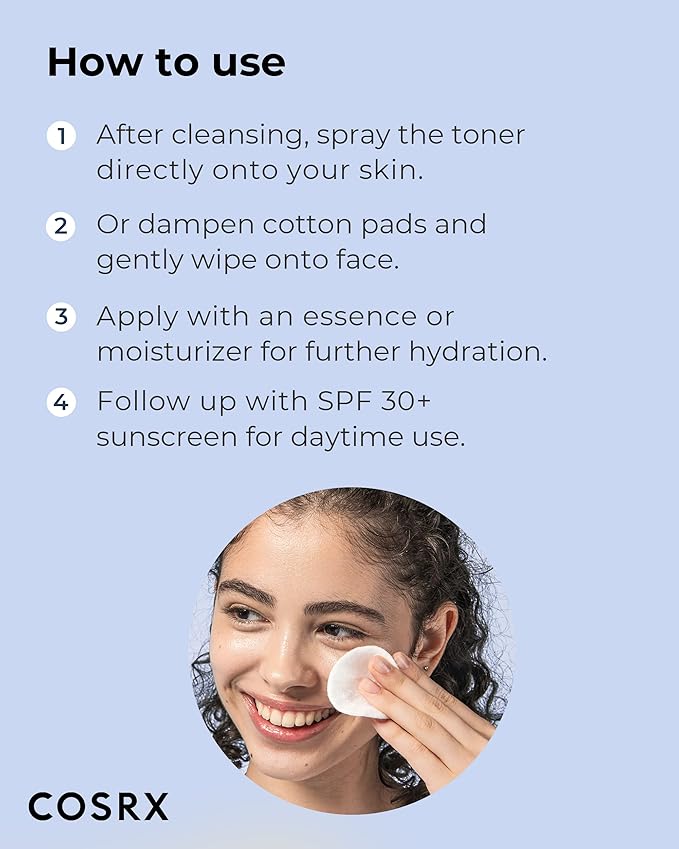 COSRX AHA/BHA Treatment Toner 5.07 fl.oz/ 150ml, Facial Exfoliating Spray for Whiteheads, Pores, & Uneven Skin, Korean Toner, Not Tested on Animals, No Parabens, No Sulfates, Korean Skin Care