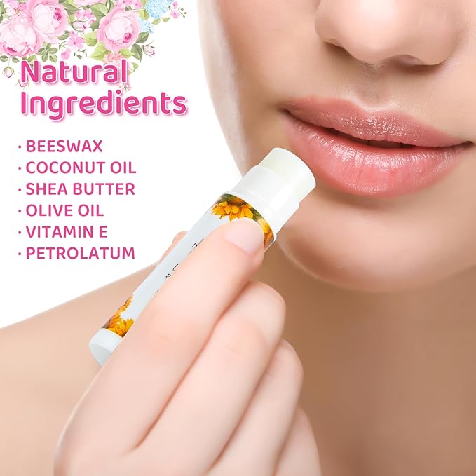 50 Pack Christian Lip Balm Bulk, Religious Bible Lip Care, Moisturizing and Nourishing Lip Balm for Christian Gifts and Party Favors for Guests