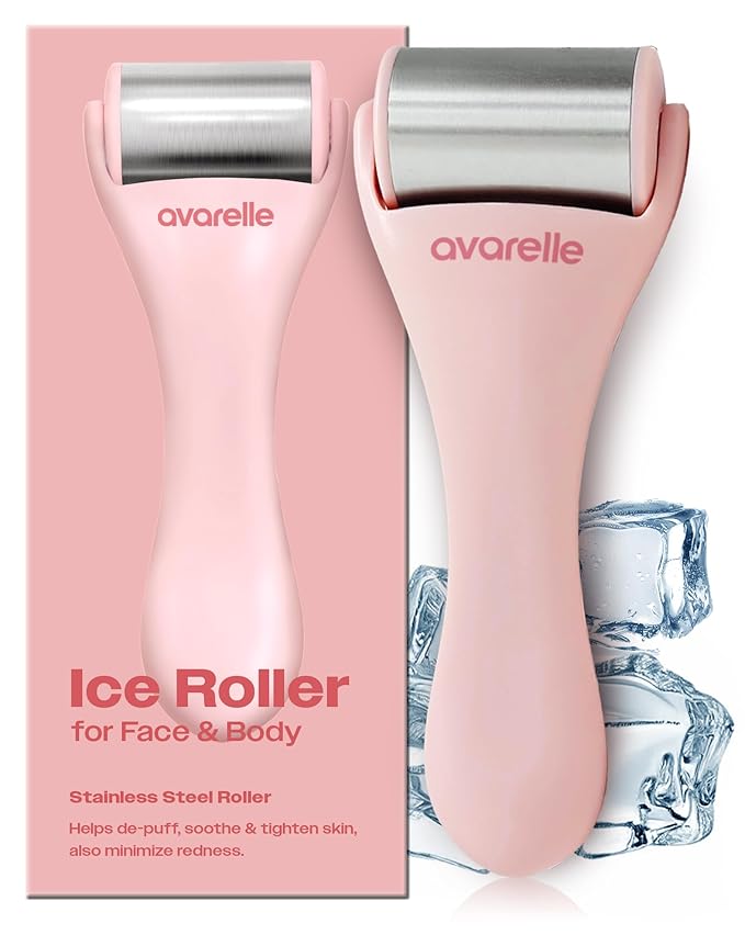 AVARELLE Ice Roller for Face | Women Eye Roller & Face Massager for Puffy Eyes | Face Ice Roller & Cold Skin Care Tools for Puffy Eyes & Dark Circles | Lymphatic Drainage Massager Face by Spot Tech