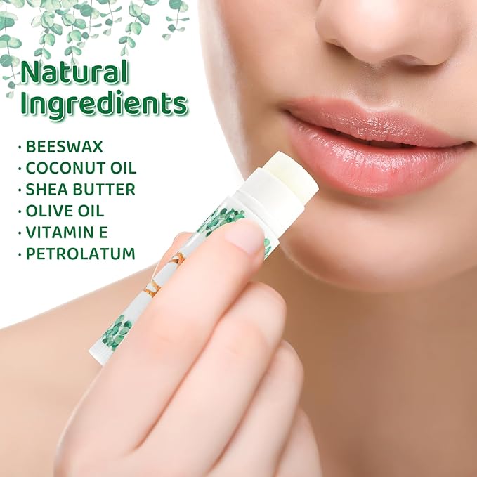 50 Pcs Woodland Lip Balm Gift Bulk, Forest Animals Baby Shower Favors Lip Care, Moisturizing and Nourishing Lip Balm for Baby Shower Guests Supplies