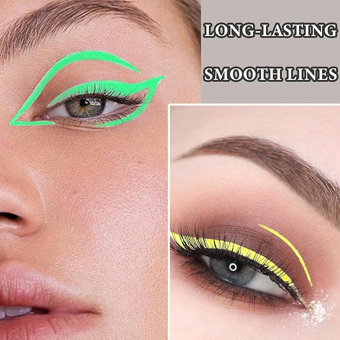 6 PCS Eyeliner Pencils,Professional Long Lasting Waterproof Makeup Pencils,Highly Pigmented Inner Corner Eye Highlighter Eyeliner Pencil Eye Liner Pen Sets for Women