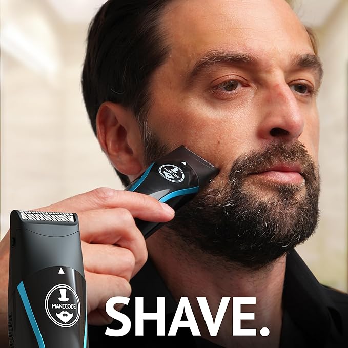 11-in-1 Men's Beard and Mustache Electric Trimmer Kit, Cordless Body and Nose Hair Razors, Set of Beard Clippers, USB Rechargeable Battery, Shaver for Men, Lifetime Self-Sharp Blades