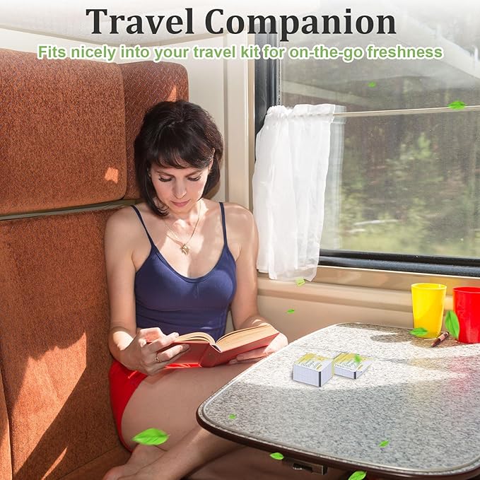 200 Pcs Deodorant Wipes Individually Wrapped, Mini Travel Size Wet Antiperspirant Wipes for Armpit, Hands, Face, Butt, Bulk Personal Cleansing Wipe for Women, Men, Homeless, Sports, Travel(Lemon)