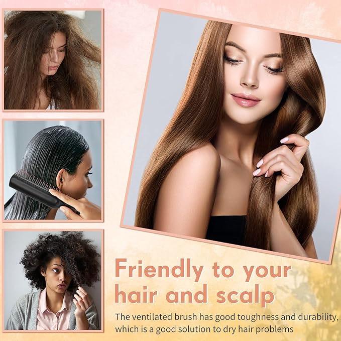 60 Pcs Bulk Hair Brushes for Homeless Disposable Hair Brushes Anti Static Bristles Brush for Shelter Hotel Nursing Home Charity Church 7.5 x 1.4 Inch