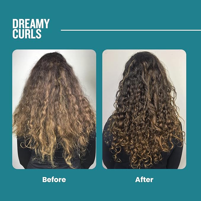 agilise - Dreamy Curls Hair Mask - Curl Hydrating Masks for Wavy and Coily Hair Care - VEGAN, Vegetal Keratin, Argan & Coconut Oil, Shea Butter - 17.6fl.oz/500g