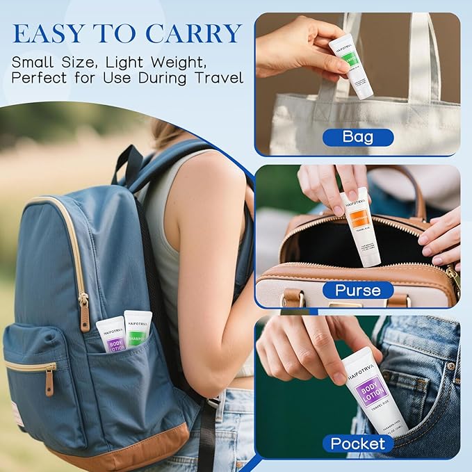 100 Pcs 5-IN-1 Hotel Soaps and Toiletries Bulk Set,5-Piece Set Mini Bulk Travel Size Toiletries Set 1 oz each Shampoo,Conditioner, Body Wash and Lotion,0.53 oz Soap Hotel Supplies for Guests,Homeless