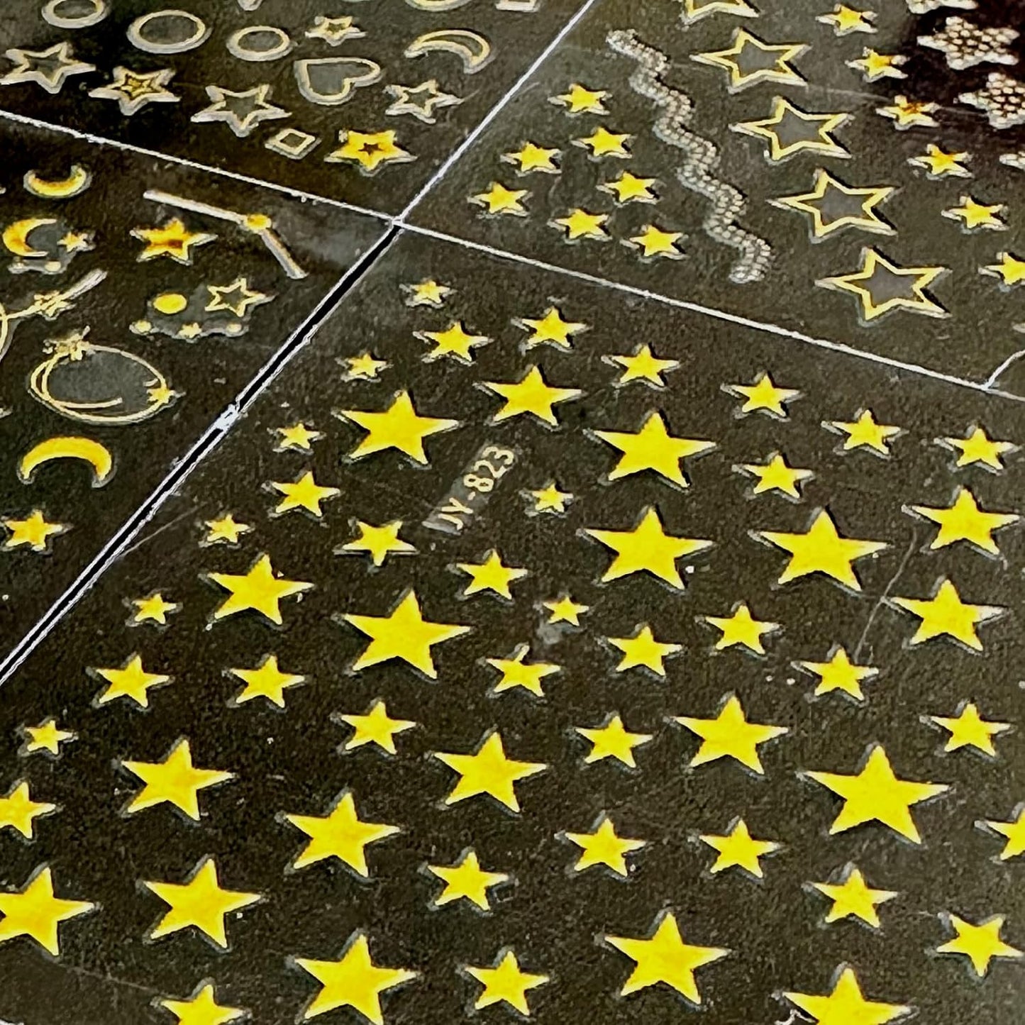 30 Sheets Gold Nail Stickers Decals Gold Star Line Nail Decals 3D Self-Adhesive Nail Art Stickers Flower Butterfly Nail Supplies for DIY Acrylic Nails for Women