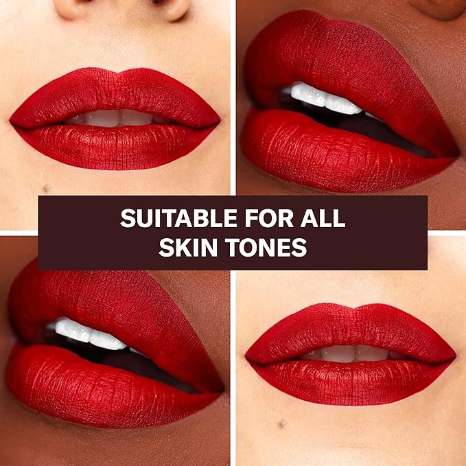 The Lip Bar - Nonstop Liquid Matte Lipstick 3-Pack, Bawse Lady (Blue Red), Rich Auntie (Deep Berry), + Hot Mama (Deep Rich Brown) - High Pigment - One Swipe - Long Lasting - Jojoba Oil - .24 fl oz