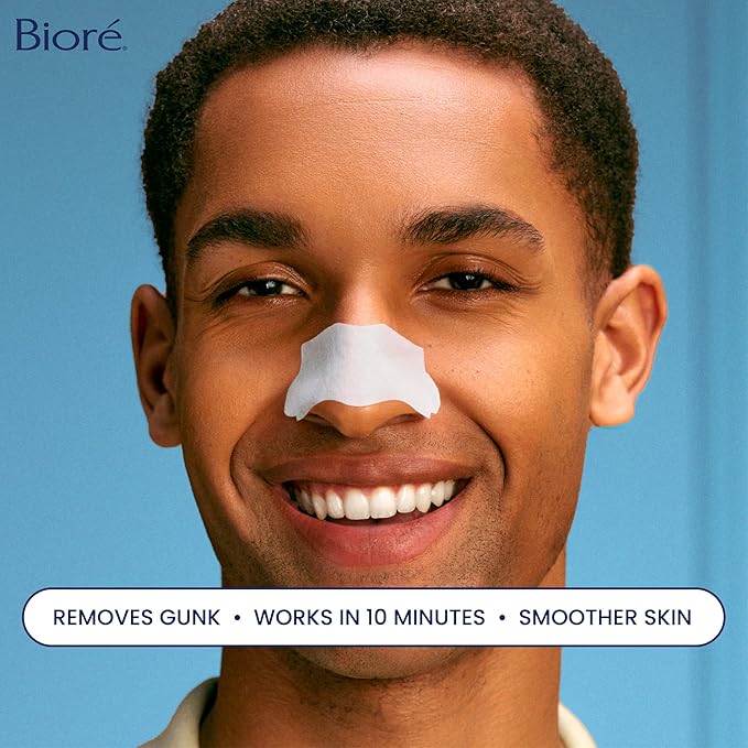 Bioré Original Blackhead Remover Strips, Deep Cleansing Nose Strips With Instant Pore Unclogging, Features C-Bond Technology, Oil-Free, Non-Comedogenic Use, 14 Count, Pack of 4