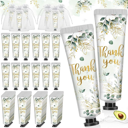 48 Sets Thank You Hand Cream Gifts Bulk Baby Shower Hand Cream Travel Size Lotion Bulk Fall Thanksgiving Party Supplies Favors Birthday Wedding for Guest
