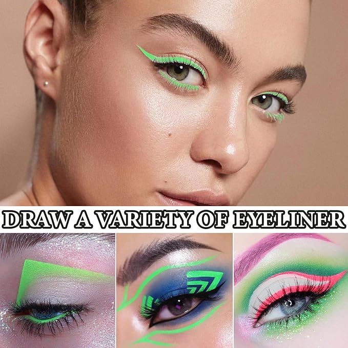 6 PCS Eyeliner Pencils,Professional Long Lasting Waterproof Makeup Pencils,Highly Pigmented Inner Corner Eye Highlighter Eyeliner Pencil Eye Liner Pen Sets for Women