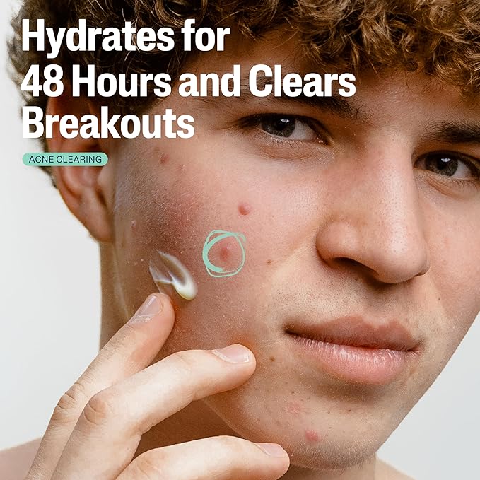 Cetaphil Face Moisturizer, Gentle Clear Mattifying Acne Moisturizer With 0.5% Salicylic Acid, Hydrates and Treats Sensitive Acne Prone Skin, Skin Care for Sensitive Skin, 3oz