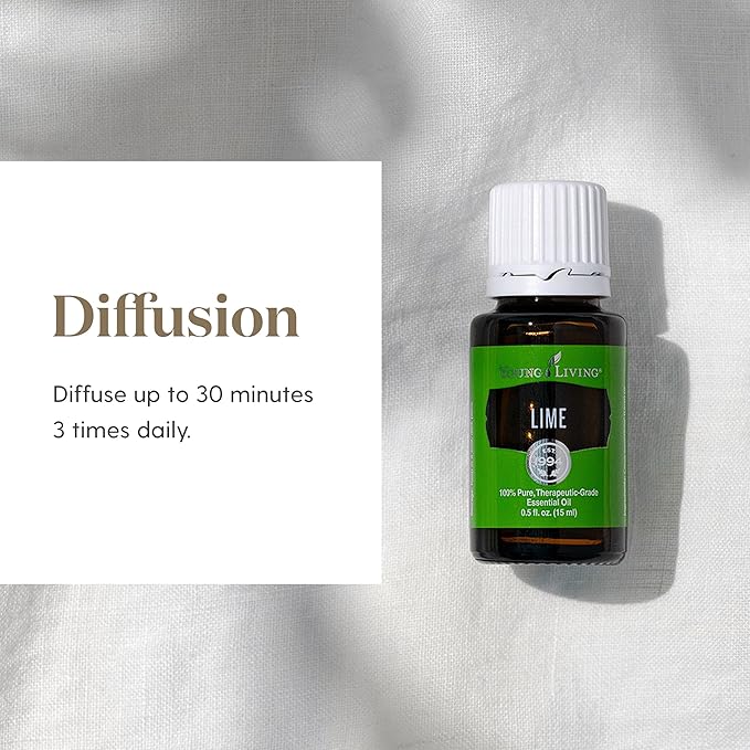 Young Living Lime Essential Oil - 15ml of Pure Aromatherapy Bliss: Awaken Your Senses with a Refreshing Citrus Fragrance - Premium Grade for Diffusion and Topical Use