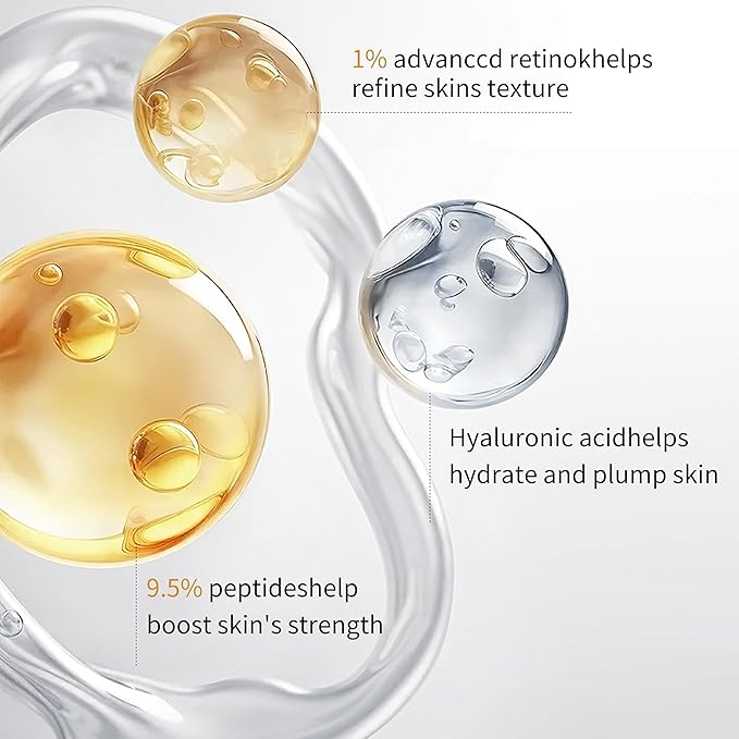 Anti Aging Peptide Serum – Collagen, NAD+, Niacinamide & Hyaluronic Acid | Lifting & Skin Renewal Without Microneedling | Wrinkle Repair, Firming & Brightening | Fragrance-Free