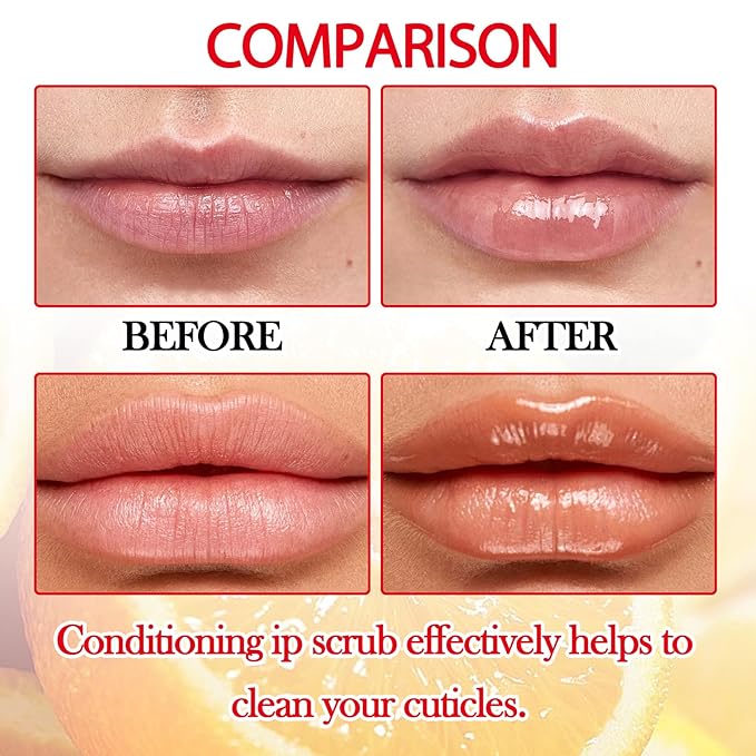 2PCS Avocado Conditioning Lip Scrub Kit,Moisturizing Lip Sleeping Mask Long Lasting Hydrating Lip Scrubber Exfoliator Lip Care Products for Men & Women