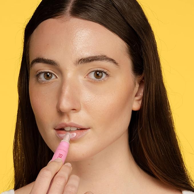 Burt’s Bees Lip Milk, Daily Lip Moisturizer, Sweet Strawberry, Vitamin Enriched Moisturizing Lip Balm with Almond Milk and Jojoba Oil, Hydrating for Softer Lips, 1 Tube, 0.34 Fl Oz