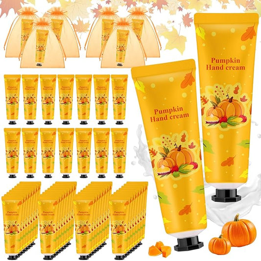 48 Sets a Little Pumpkin Is on The Way Hand Cream Gifts Bulk Baby Shower Hand Cream Travel Size Lotion Bulk Fall Thanksgiving Party Supplies Favors Birthday Wedding for Guest