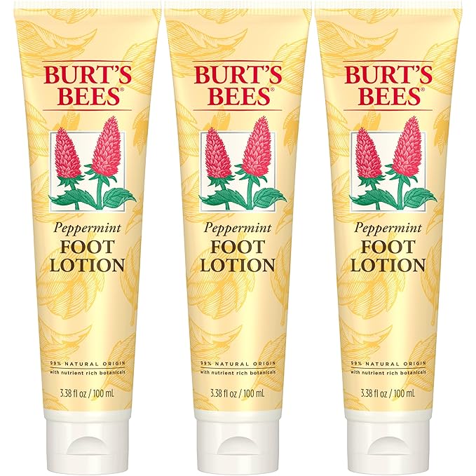 Burt's Bees Peppermint Foot Lotion, Pack of 3
