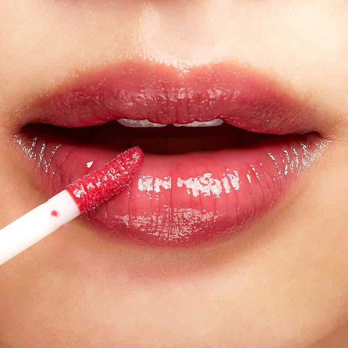 100% PURE Lip Gloss (Fruit Pigmented), Pomegranate Wine, High Shine, Moisturizing, Natural Lip Gloss, Sheer Finish, Tinted Lip Gloss w/Cocoa Butter, Vitamin E (Medium Berry Red Color) - 0.14 Fl Oz