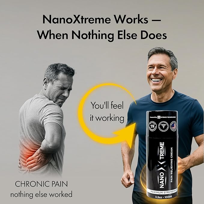 Pain Relief Cream – Fast-Acting Topical for Muscle, Joint & Nerve Discomfort – Deep-Absorbing, Long-Lasting Formula with Natural Ingredients – Cooling Sensation – 3.3oz Pump – Made in USA