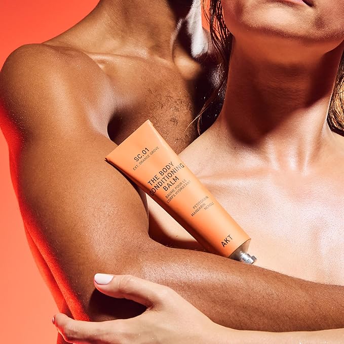 Akt The Body Conditioning Balm 3.4 Fl Oz, Firming Cream, Hydrating Body Balm with Olive Squalane & Lactic Acid, Vegan Moisturizer, Plastic Free, Sc.01 Orange Grove, All Genders