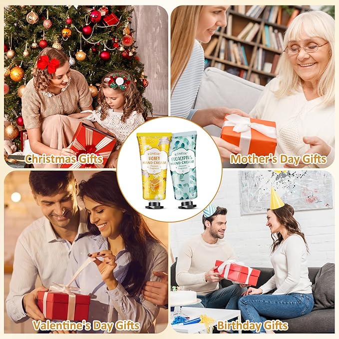 240 Pack Hand Cream Set For Women, Mom Gifts, Bridesmaid Gifts, Birthday Gifts, Small Gifts and Bridal Shower Gifts for Guests, Bulk Moisturizing Hand Lotion Travel Size for Dry Cracked Hands