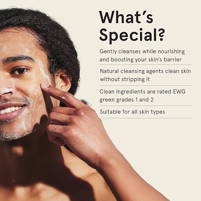 Centella Face Wash for Men Skin Care: BOOM CICA WOW Mens Face Wash Korean Barrier Boost Hydrating Gel Cleanser for Oily, Dry, Acne Prone Skin, Unisex Daily Facial Cleanser with Hyaluronic Acid, 2 Pack