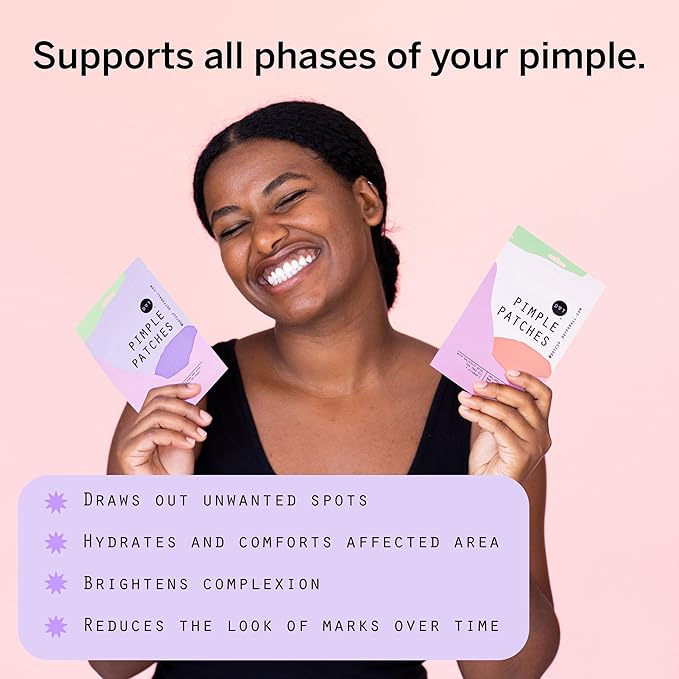 Dot Pimple Zit Patches for Face – Dermatologist Recommended & Ranked 1 for Most Effective Blemish Support – All Natural Hydrocolloid Acne Stickers with Vitamin C & Salicylic Acid (10 mm, 40 ct)