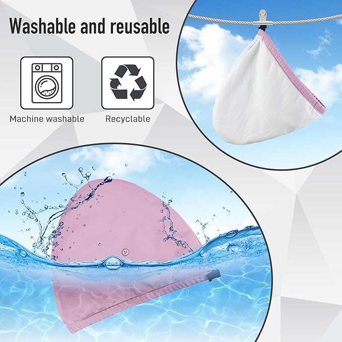 Castor Oil Pack Wrap for Head, Reusable Castor Wrap Organic Cotton for Women Sleeping,Castor Oil Pack Kit for Thinning, Balding, Dry and Damaged Hair