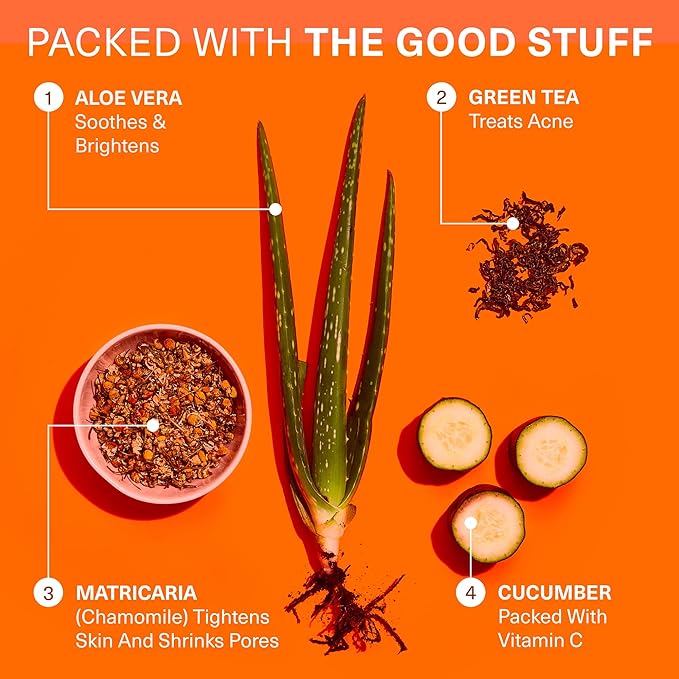 Botanic Tree Vitamin C Face Wash - Facial Cleanser for All Skin Types, Aging or Dry Skin, Minimizing Acne scars, Brightening, Reduce Breakouts - Face Wash for Women & Men