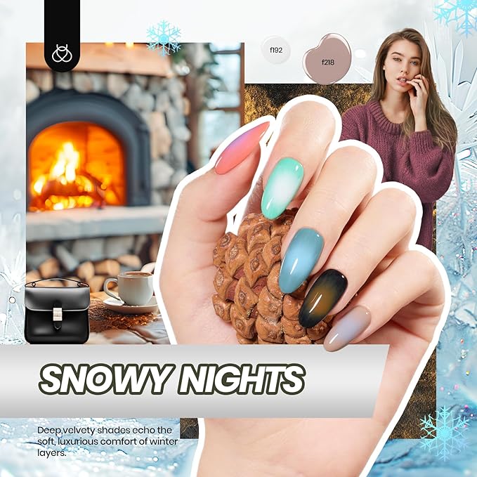 Beetles Gel Nail Polish Kit with U V Light, Beetles Four Seasons Glow 32 Colors Gel Polish 54 Pcs Nail Kit with Base and Matte&Glossy Top Coat Soak Off DIY Art Manicure Gifts for Women Teens Girls