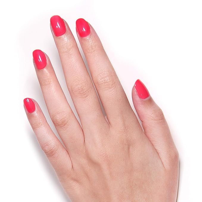LONDONTOWN lakur Nail Polish - Chip-Resistant, Non-Toxic, Conditions & Hydrates Nails | Glossy Coral Pink, Weekend Cheers, .40 fl oz