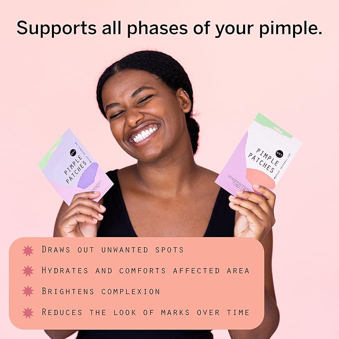 Dot Pimple Zit Patches for Face – Dermatologist Recommended & Ranked 1 for Most Effective Blemish Support – All Natural Hydrocolloid Acne Stickers with Vitamin C & Salicylic Acid (8, 10, 12 mm, 76 ct)