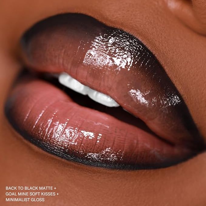 The Lip Bar - Nonstop Liquid Matte Lipstick, Back to Black (Black) - High Pigment - One Swipe - Long Lasting - Jojoba Oil & Vitamin E - Vegan & Cruelty Free - Makeup & Cosmetics - .24 fl oz