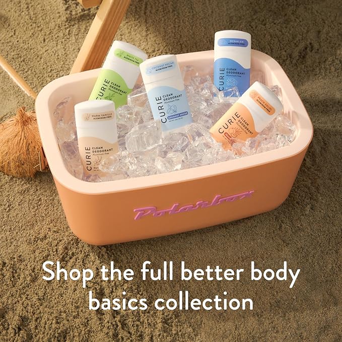 Curie Natural Deodorant for Women - Original Stick Variety Pack - Coconut Nectar, Orange Neroli, and White Tea - Aluminum Free, Clean, Sustainable, Vegan, Paraben Free (3pk)