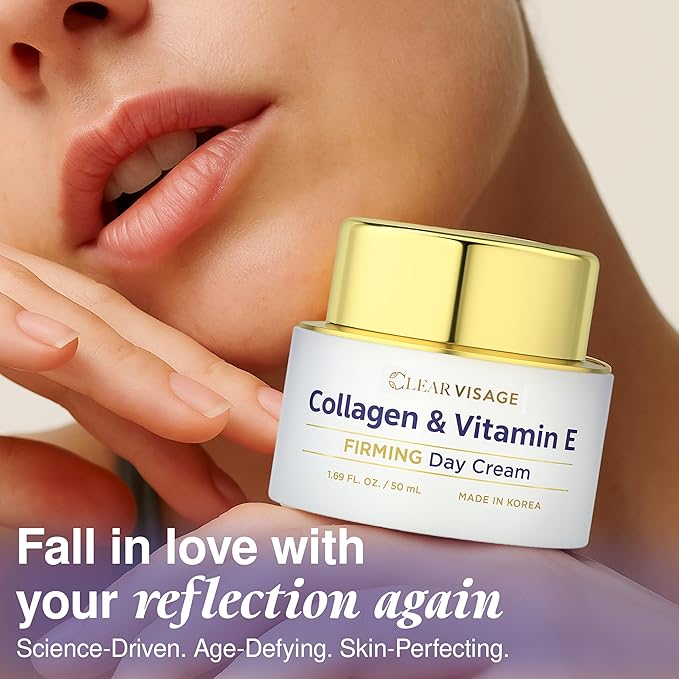 Collagen Moisturizer For Face - Dermatologist Tested, Ultra Hydrating, Anti-Aging Face Cream, Firming, Fine Lines & Wrinkles Treatment - Clean Beauty Korean Skin Care for All Skin Types