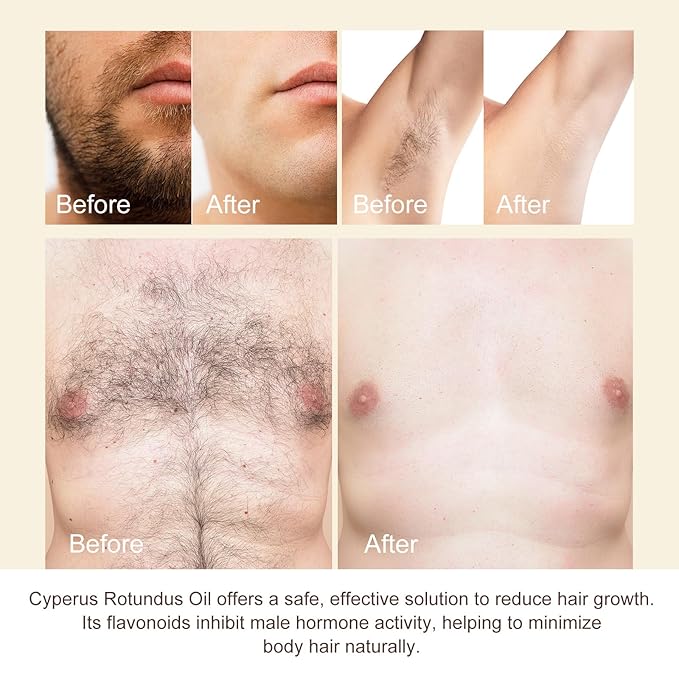 Collagen Face Mask & Cyperus Rotundus Oil for Hair Removal