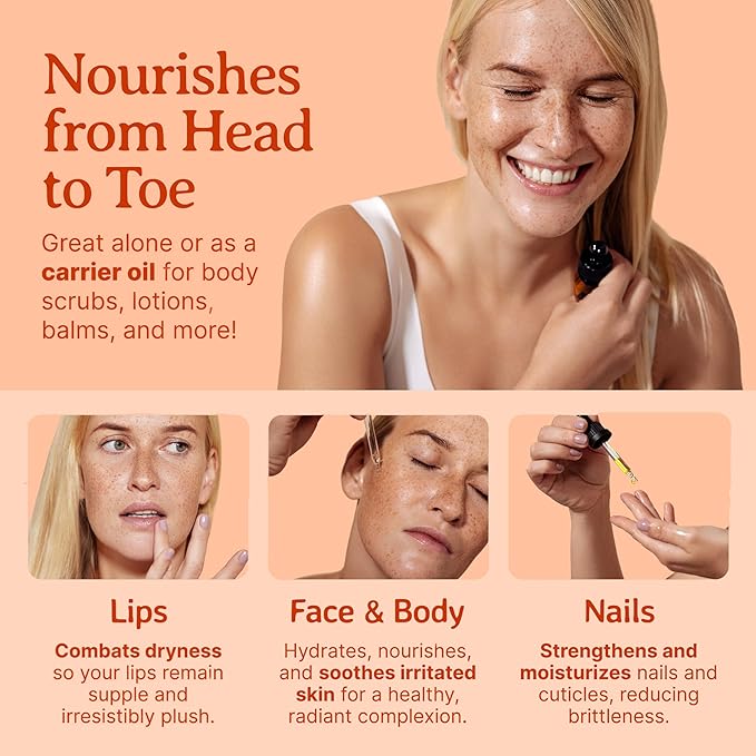 Bella Terra Oils - Organic Carrot Seed Oil 8 oz - Not Just for Tanning, Packed with Antioxidants, Cold-Pressed for Ultimate Skin Embrace & Natural Shine