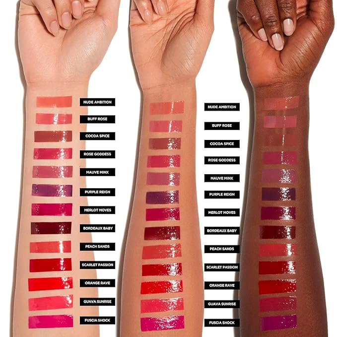 Deck of Scarlet Threeway Solid Lip Oil, Vegan Formula With Hyaluronic Acid and Hydrating Oil Blend, Glossy Finish - Natural Nectar