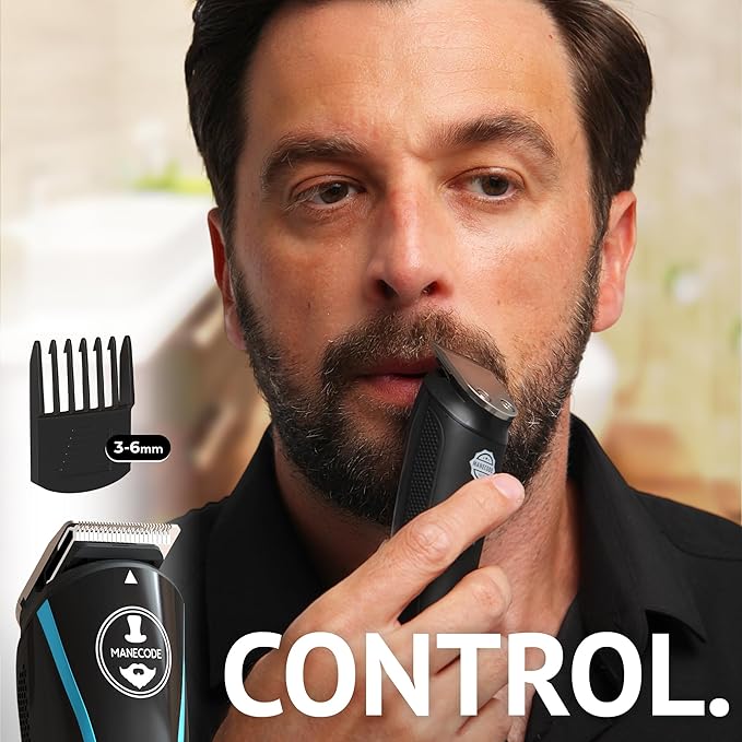 11-in-1 Men's Beard and Mustache Electric Trimmer Kit, Cordless Body and Nose Hair Razors, Set of Beard Clippers, USB Rechargeable Battery, Shaver for Men, Lifetime Self-Sharp Blades
